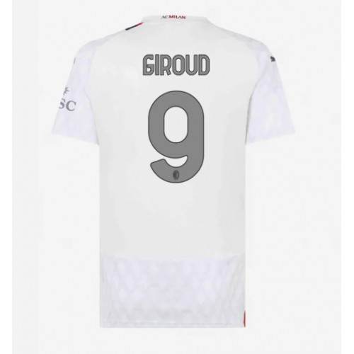 Dámy Fotbalový dres AC Milan Olivier Giroud #9 2023-24 Venkovní Krátký Rukáv